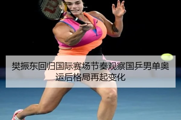 樊振东回归国际赛场节奏观察国乒男单奥运后格局再起变化